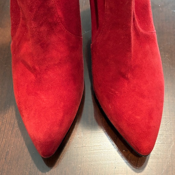 Stuart Weitzman Red Heeled Boots - Picture 8 of 8